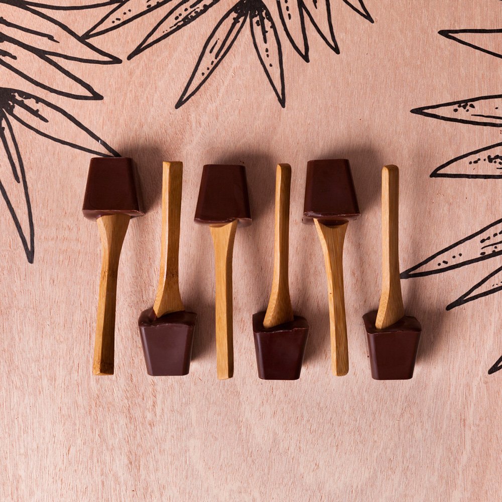 Cuillère chocolat chaud Noir 65% - 2x Choco spoon – La