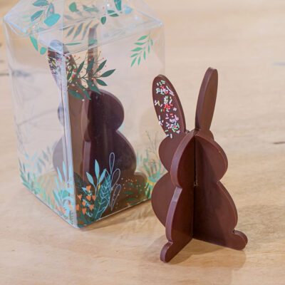 Lapin de Pâques au chocolat 90g. RETRAIT BOUTIQUE UNIQUEMENT