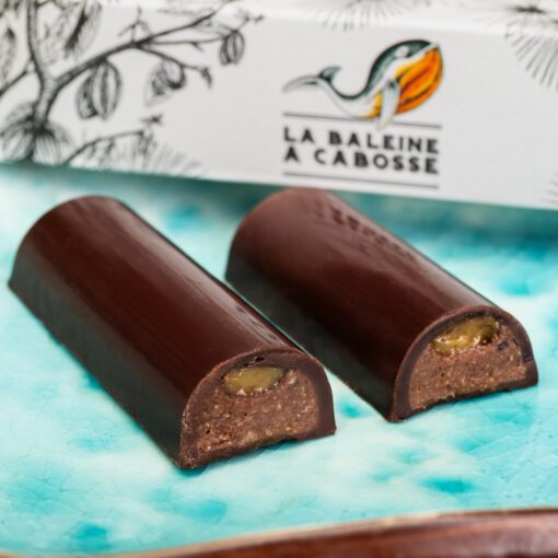 Barre fourrée praliné caramel beurre salé