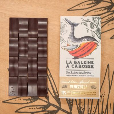 Tablette Chocolat Cru 76% ~ La Baleine à Cabosse